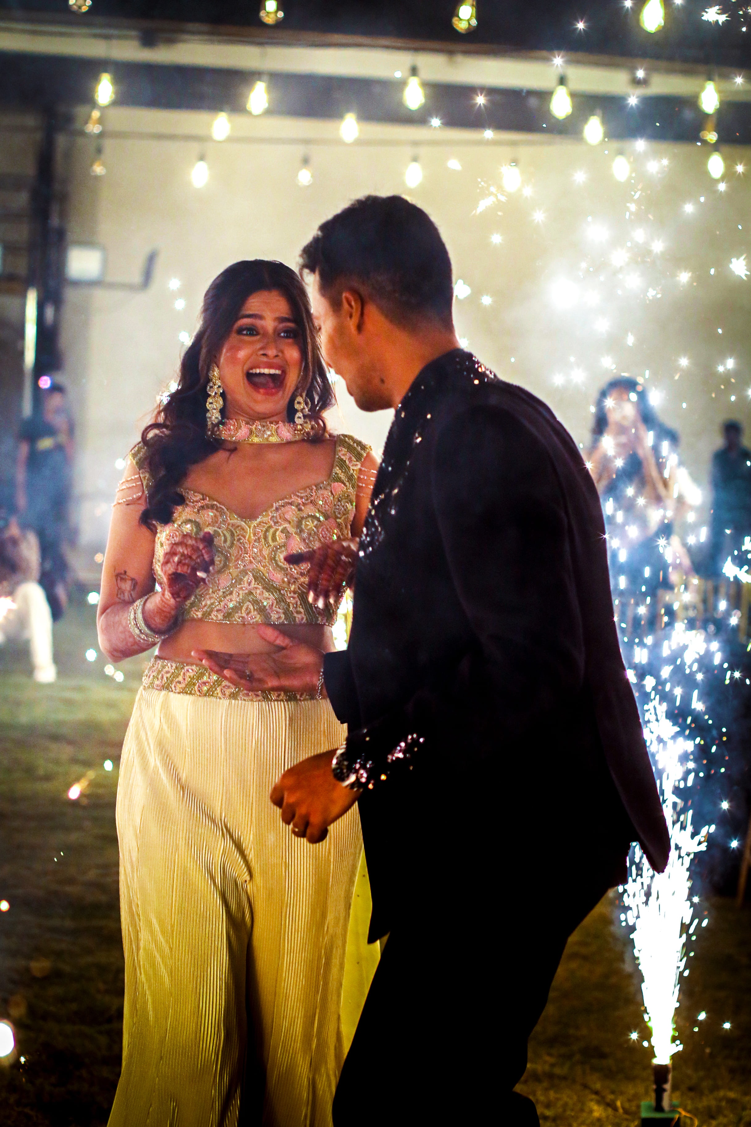 Sparkler celebration