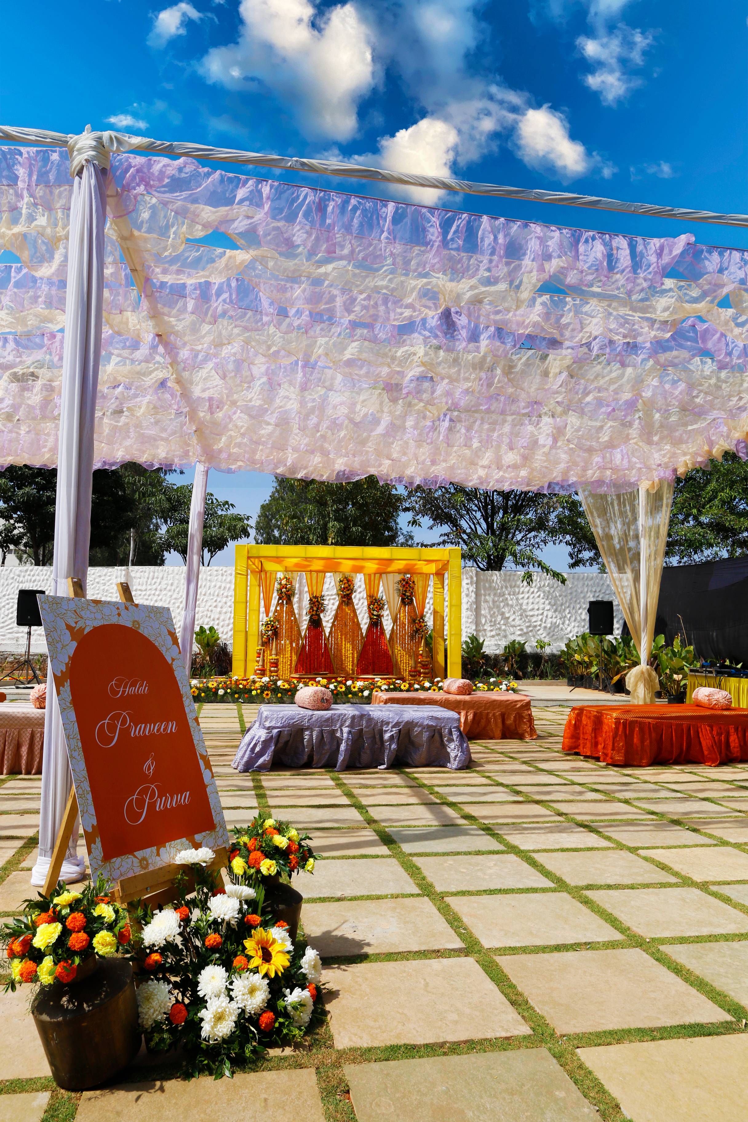 Haldi celebration — full view