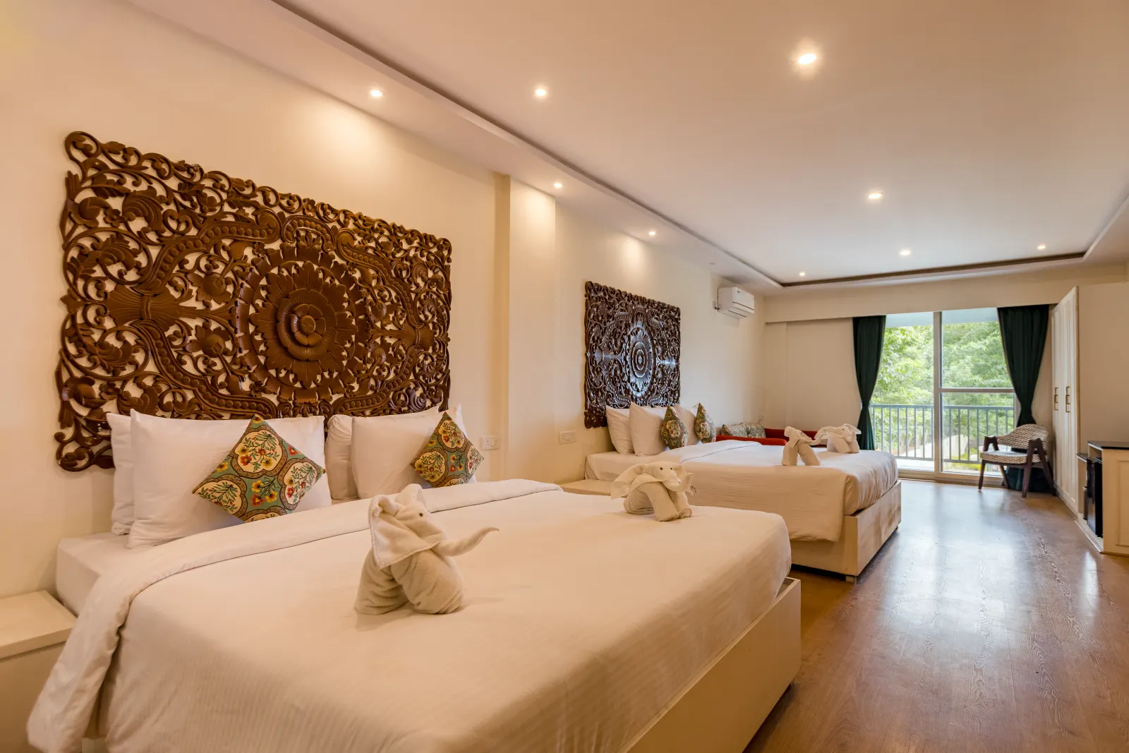 Rahayu Suite with king bed and balcony lounge